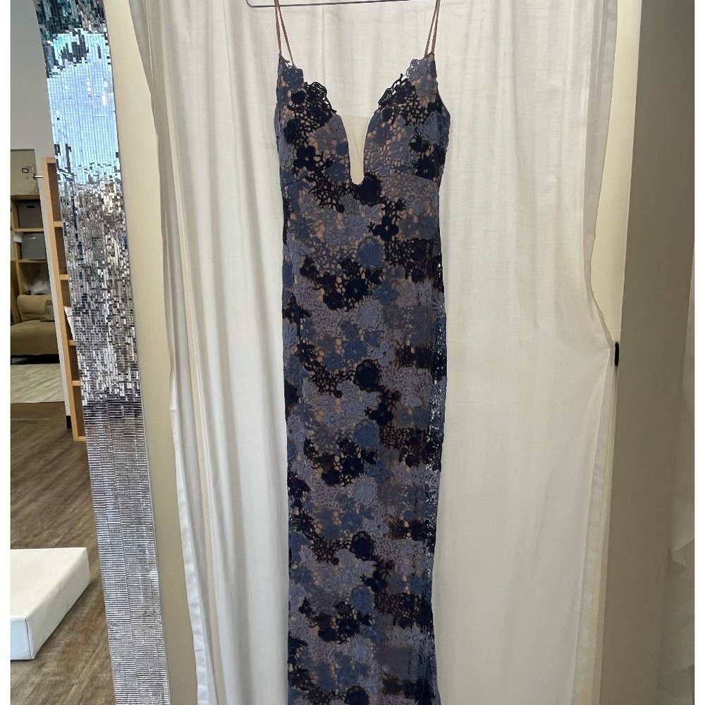 Jovani 54631 Blue/Nude SZ:4